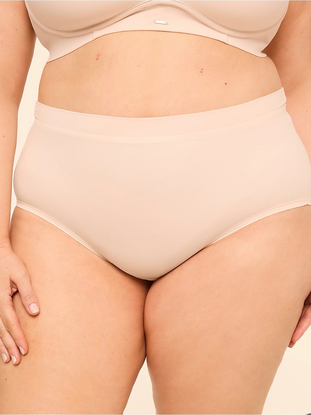Cacique 26/28 Plus Size Comfort Bliss Silky Full Brief Panties In Cafe Mocha NWT